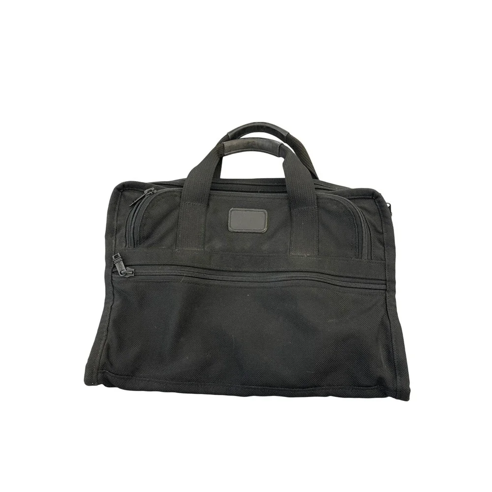 Tumi‎ Slim Briefcase Black Ballistic Nylon Laptop Messenger Bag Made in USA I07